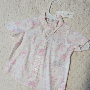 Janie Jack NWT Easter Bunny Polo